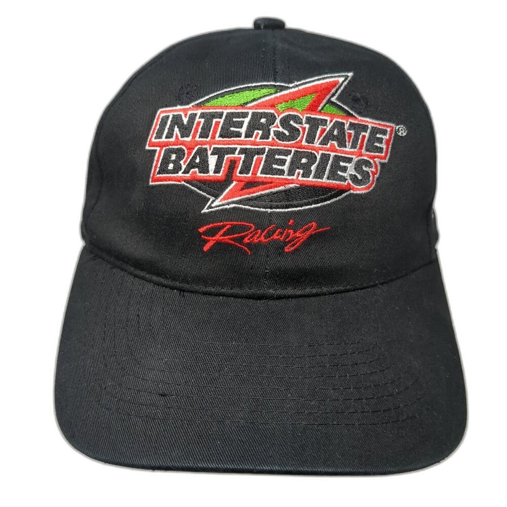 Interstate Batteries Racing Snapback Hat Black One Size Embroidered